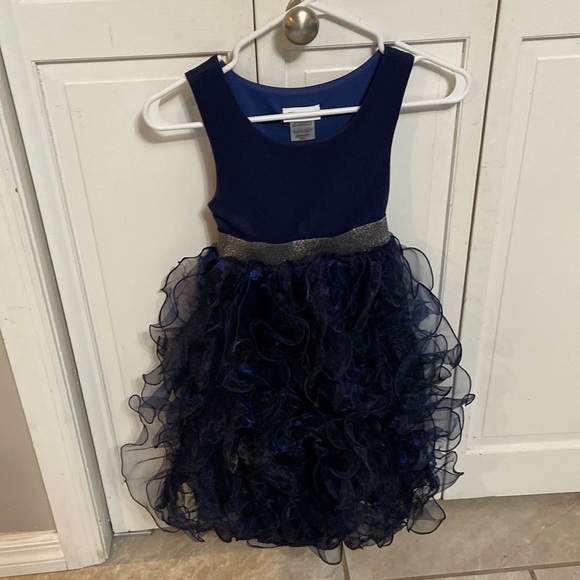 Bonnie Jean Other - Bonnie Jean Navy Frilled Dress Size 10 Girls